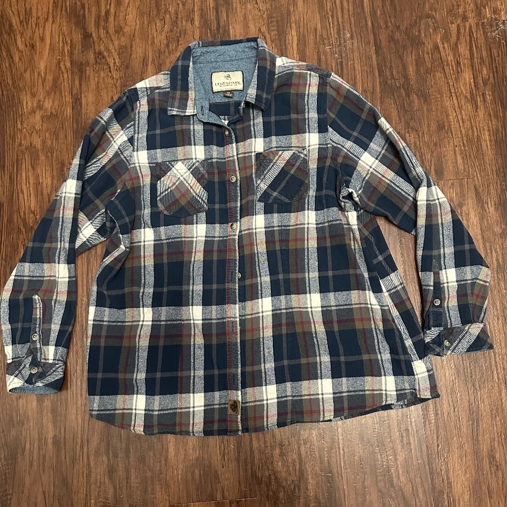 Legendary Whitetails 100% Cotton Flannel Shirt – Size 1X 🍂